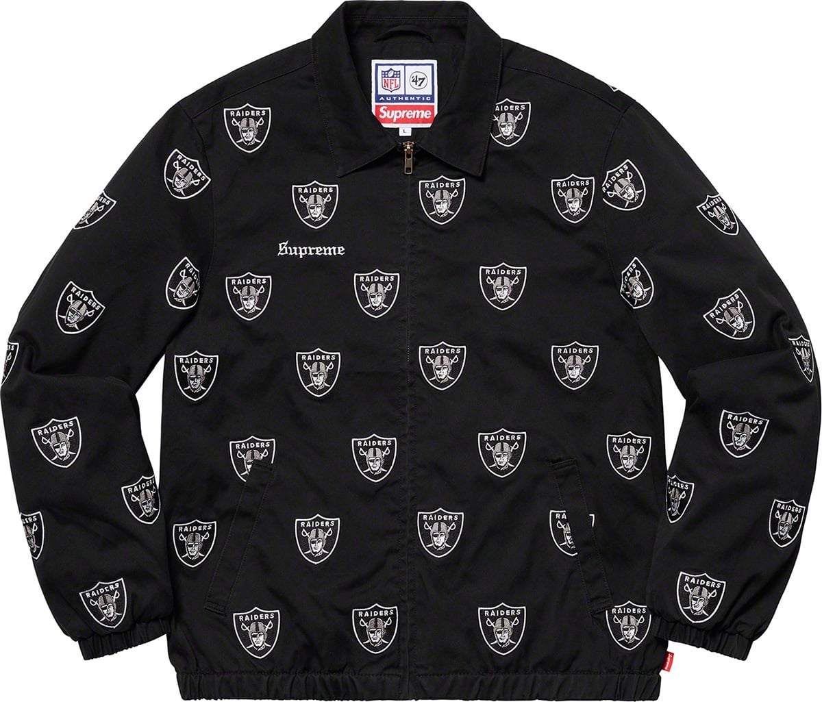 Supreme®/NFL/Raiders/'47 Embroidered Harrington Jacket view 4